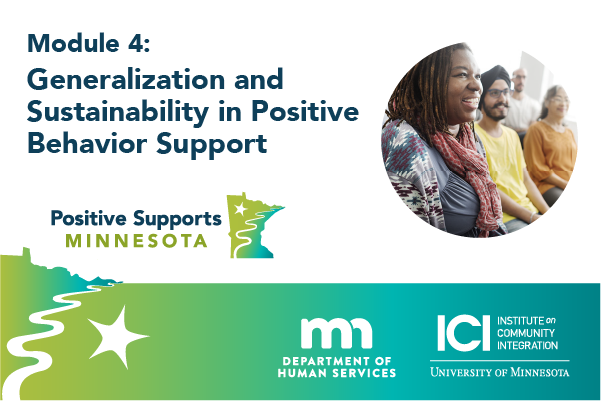 Module 4 generalization and sustainability in positive behavior support landing page